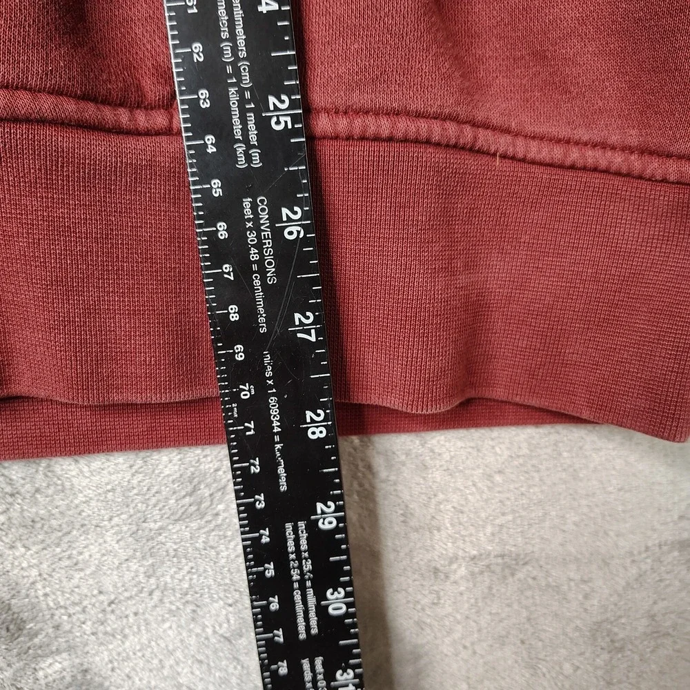 Levi's Relaxed Graphic Hoodie Mens XL Burgundy Red Logo Pullover Fleece Top